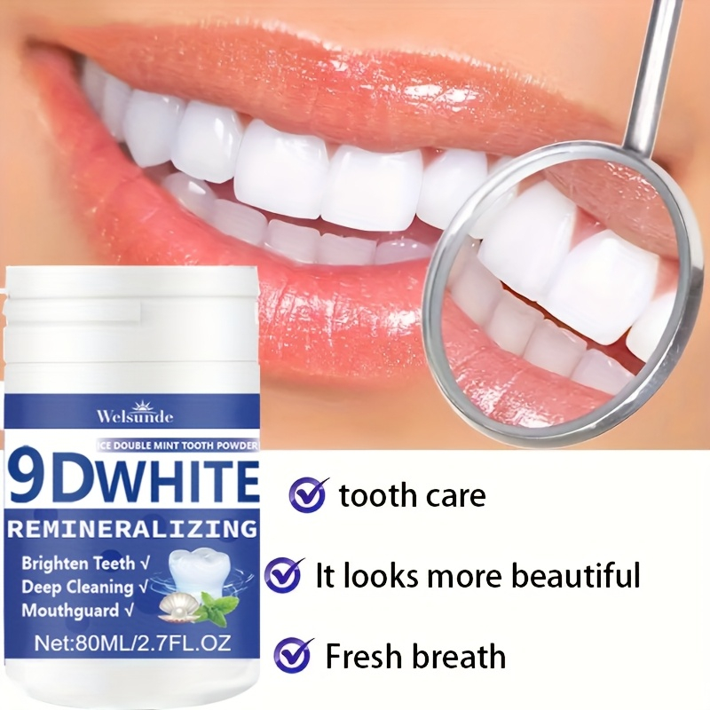 Teeth Whitening Quotes - 9D White Remineralizing Hydroxyapatite مسحوق الأسنان،