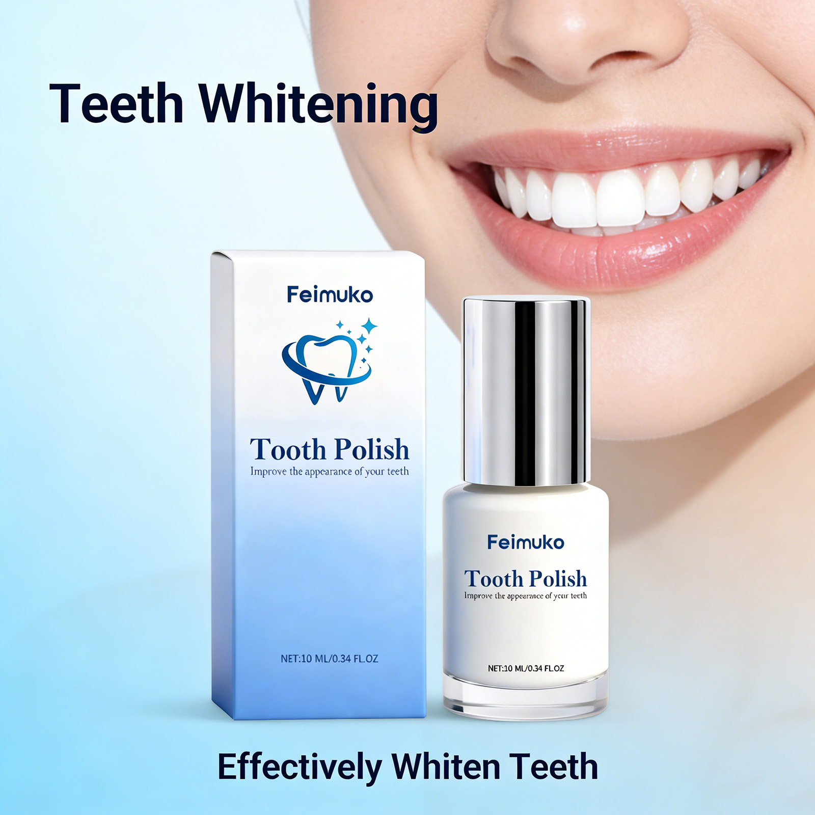 Teeth Paint Whitening - طلاء تبييض الأسنان 10 مل -