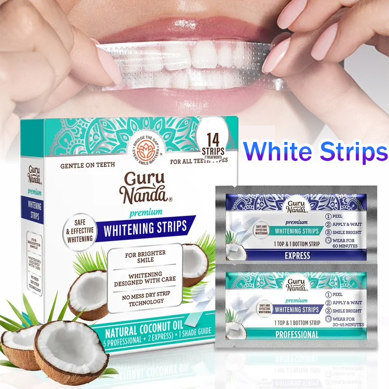 Teeth Whitening Strips Permanent - 1/2/3 علب من شرائط تبييض الأسنان