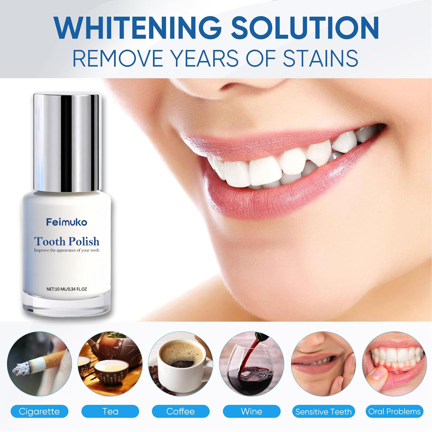طلاء تبييض الأسنان 10 مل - يزي - مراجعة Teeth Paint Whitening وسعره