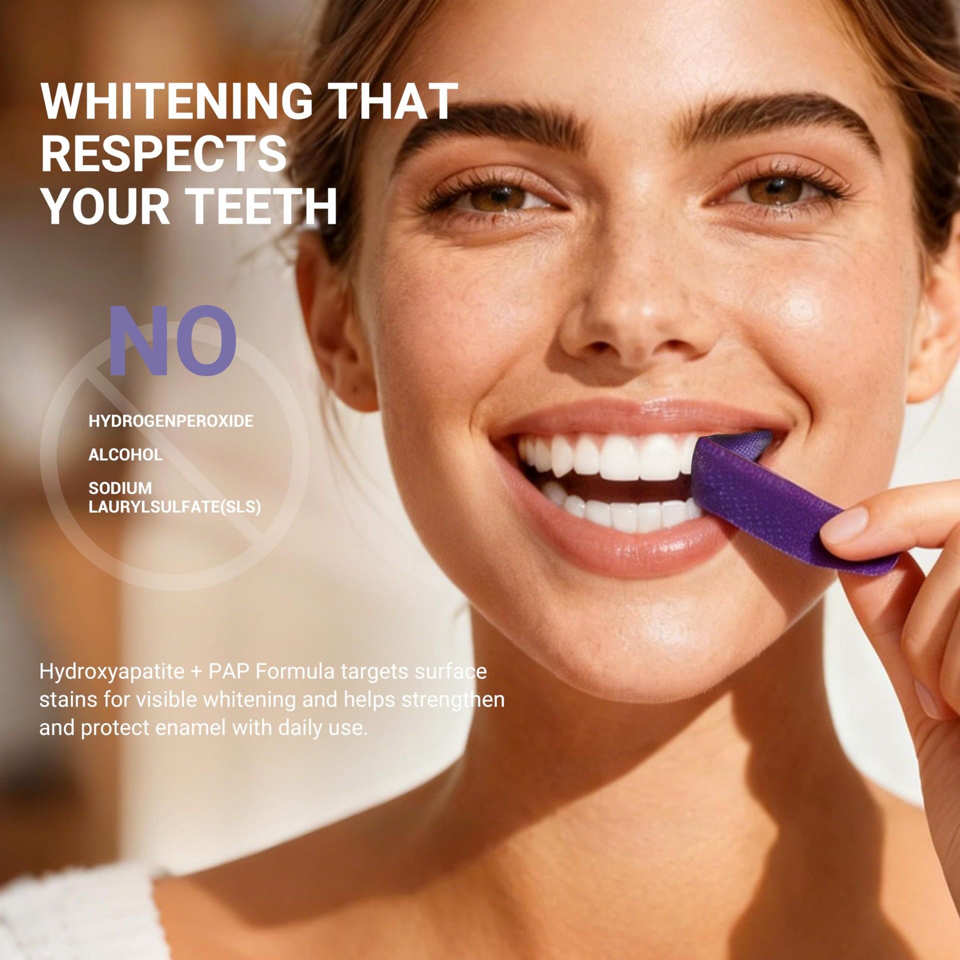 شرائط تبييض الأسنان باللون الأ - مراجعة Teeth Whitening Strips Permanent وسعره