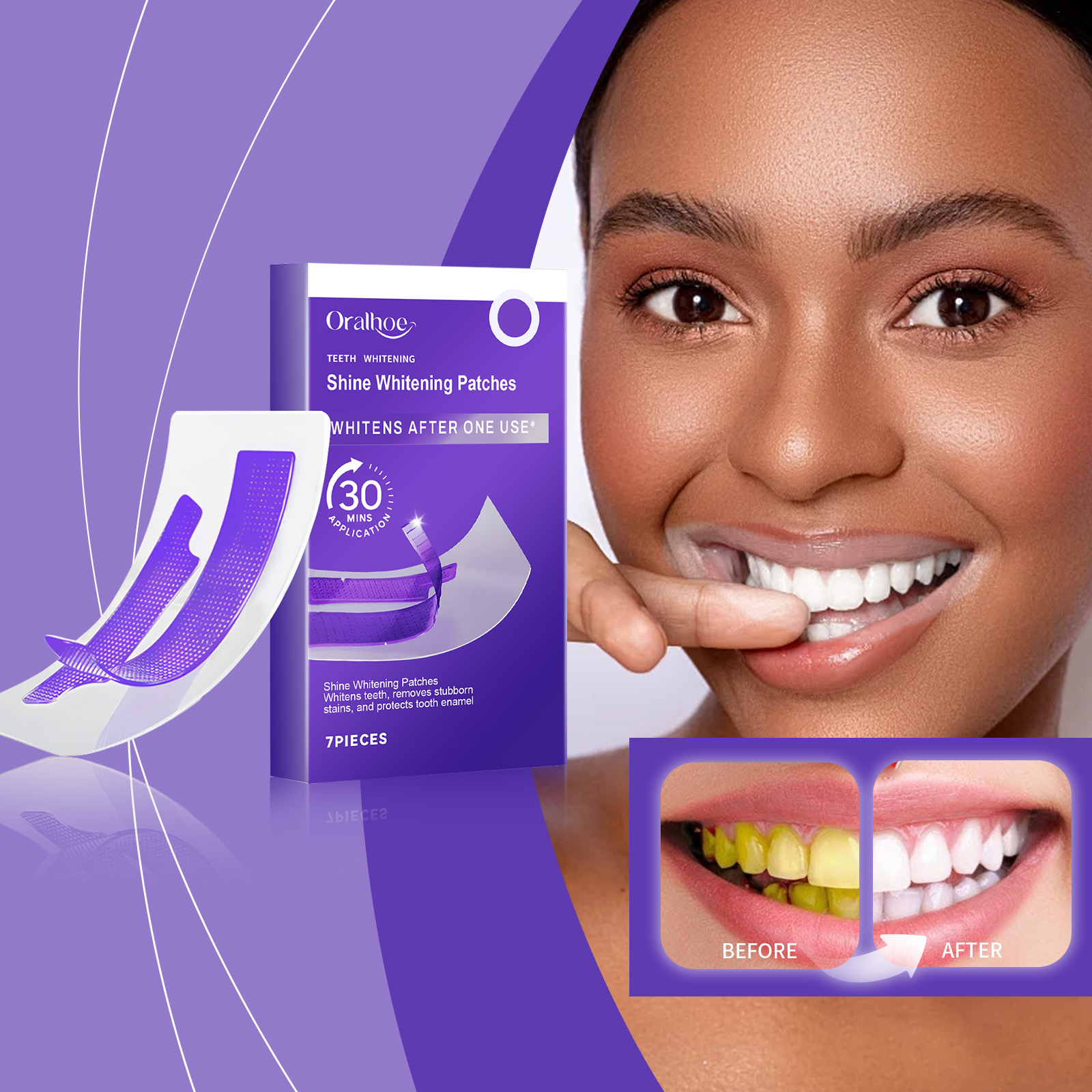شرائط تبييض الأسنان باللون الأ - مراجعة Teeth Whitening Strips Permanent وسعره