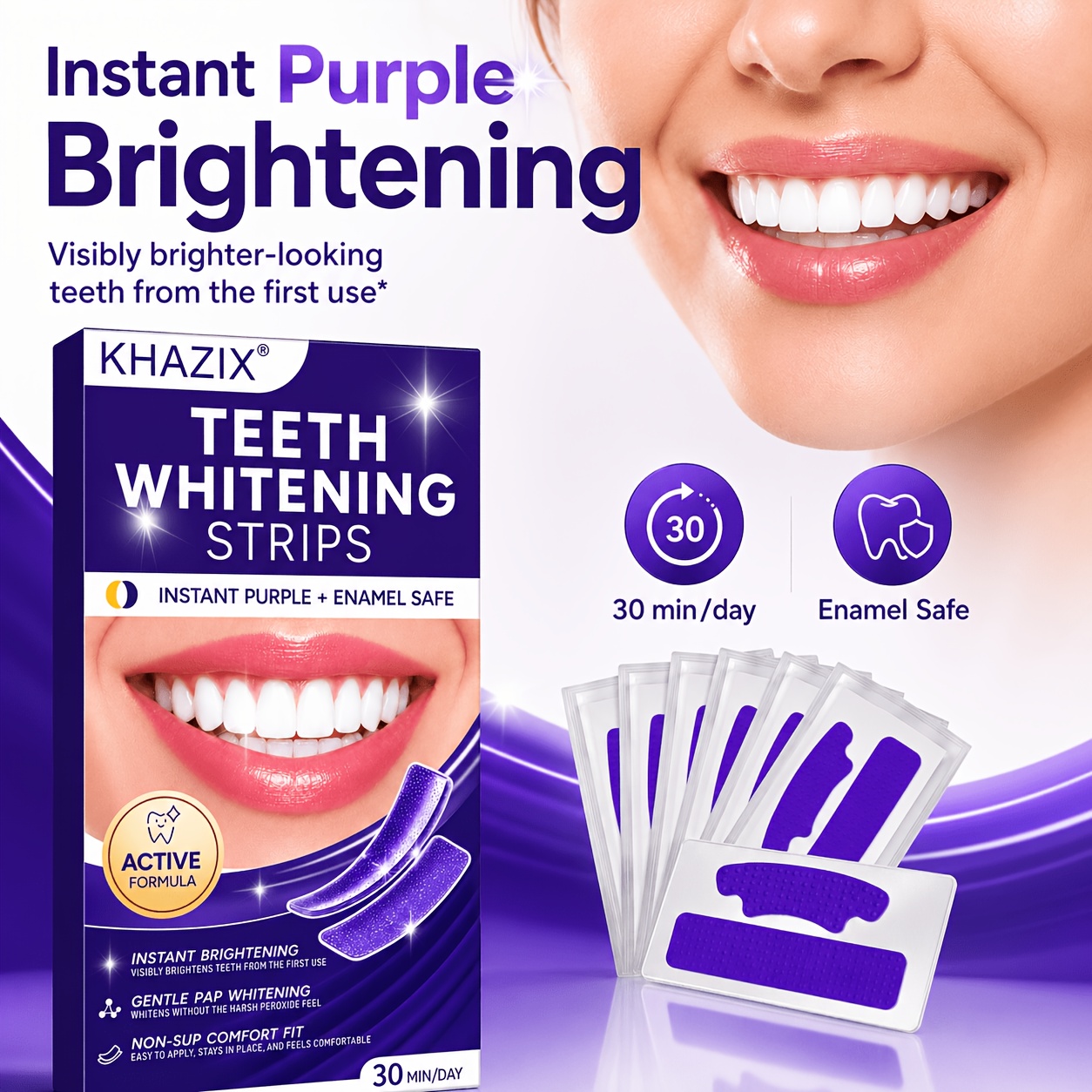 5/10 أزواج من شرائط تبييض الأس - مراجعة Teeth Whitening Strips Permanent وسعره