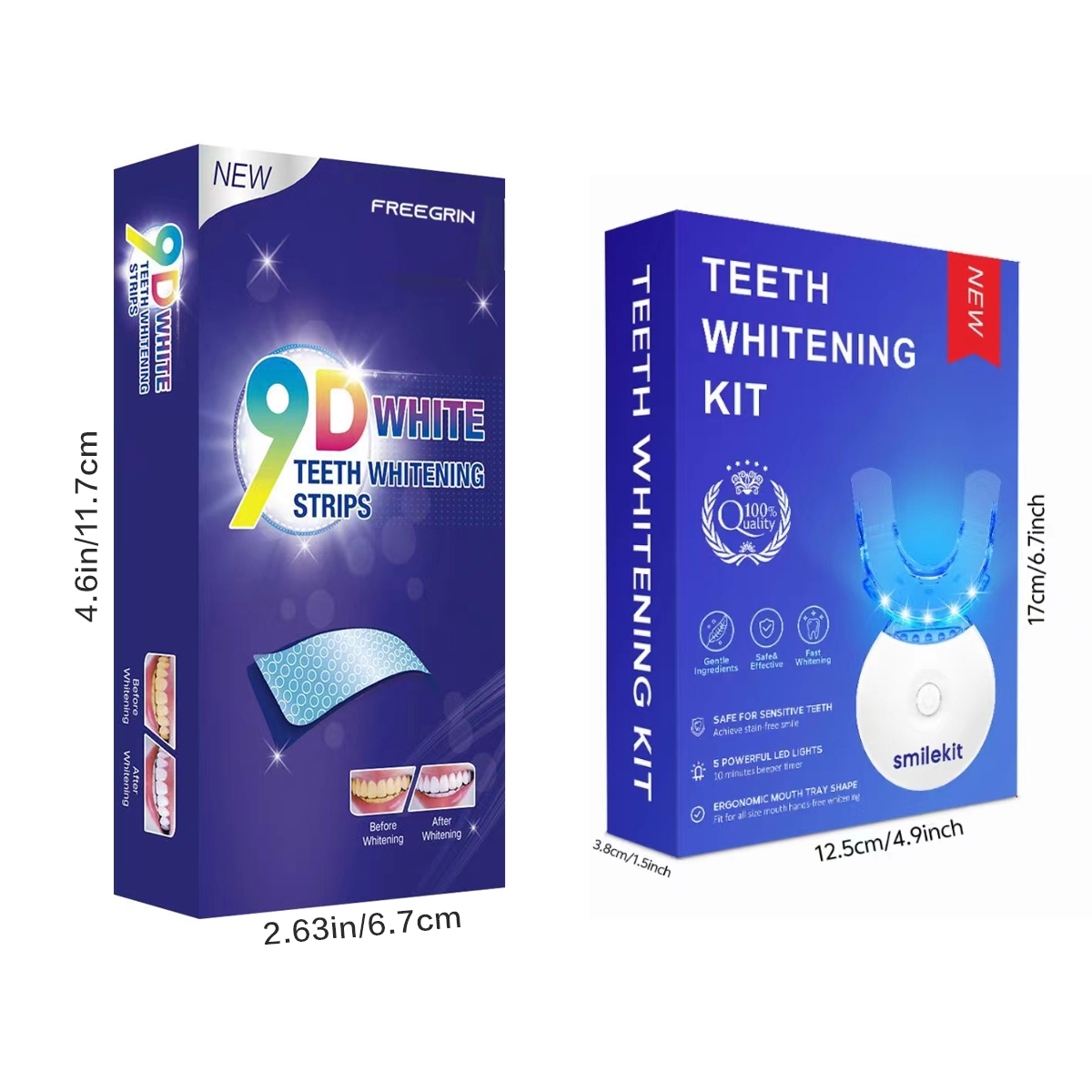 مجموعة تبييض الأسنان - 5X مبيض - مراجعة Teeth Whitening Strips Permanent وسعره