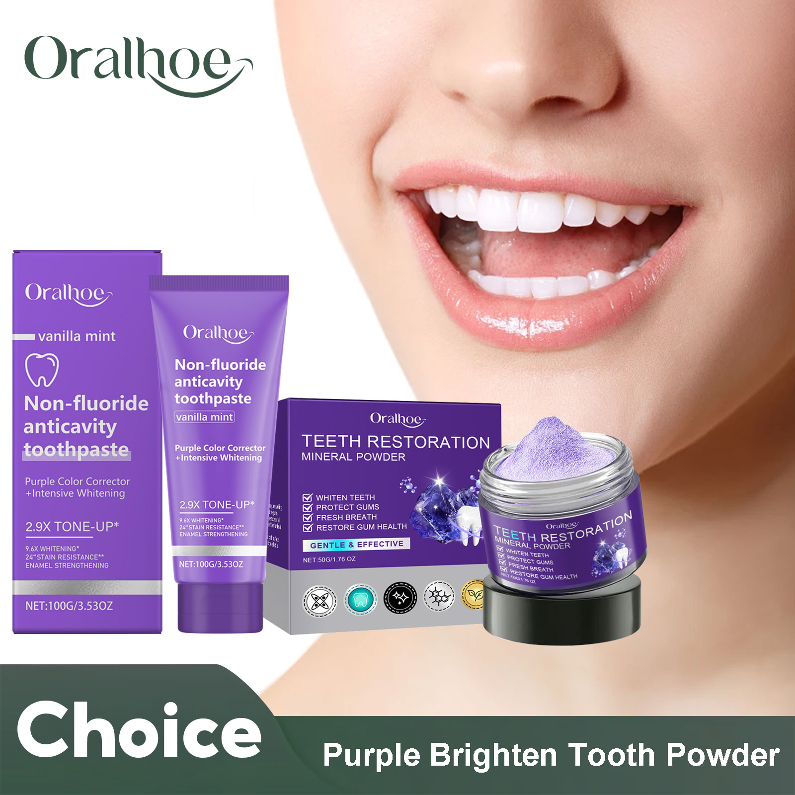 Teeth Restoration Mineral Powd - مراجعة Teeth Whitening Quotes وسعره