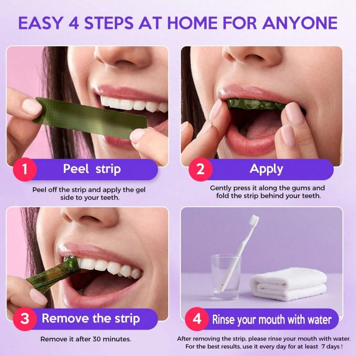 ديلوكس تبييض الأسنان ملصقات 7/ - مراجعة Teeth Whitening Strips Permanent وسعره