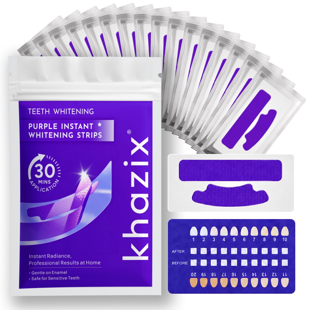 1/7 أزواج من شرائط تبييض الأسن - مراجعة Teeth Whitening Strips Permanent وسعره